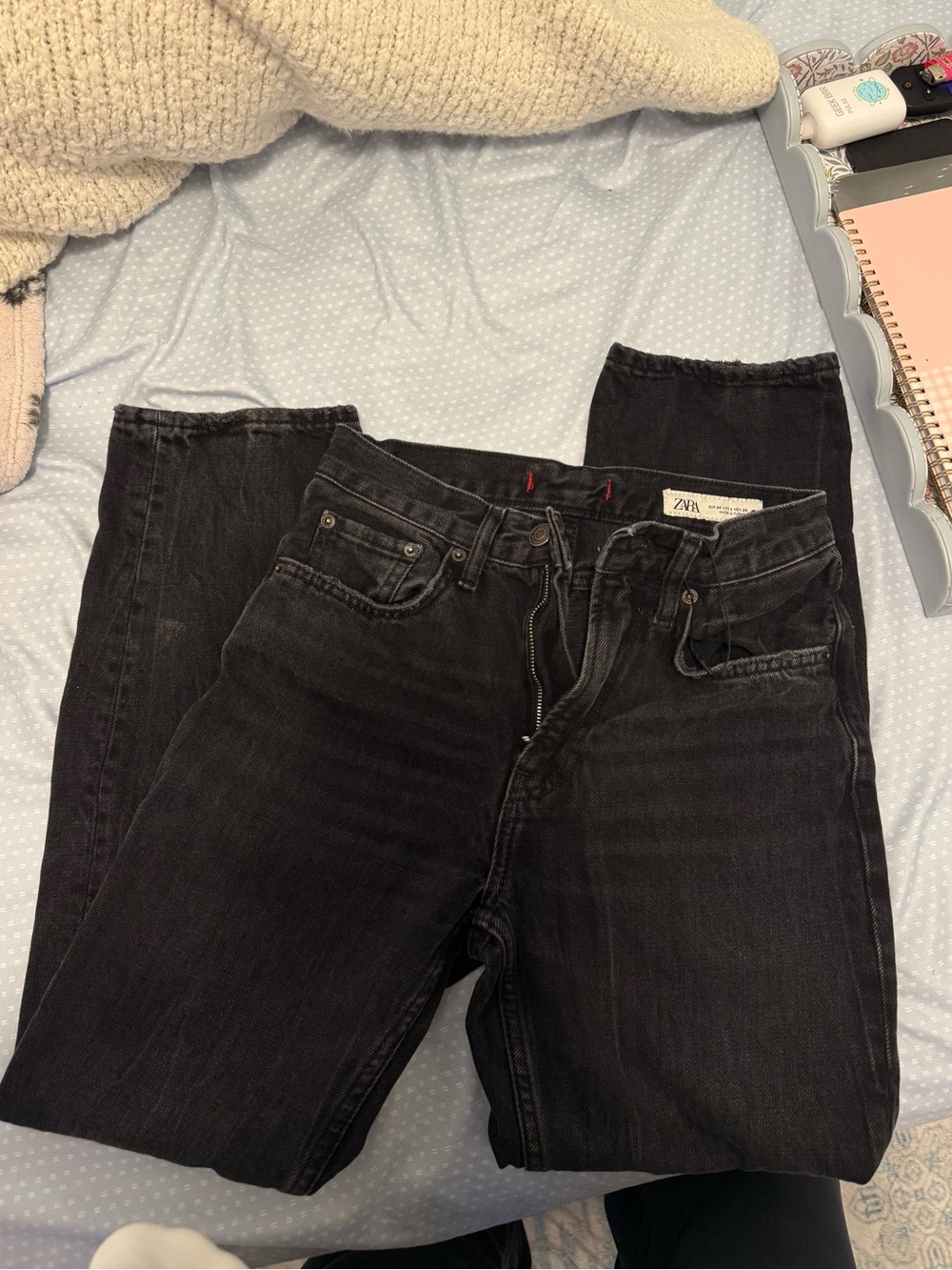 Zara Black Straight-Leg Women’s Jeans